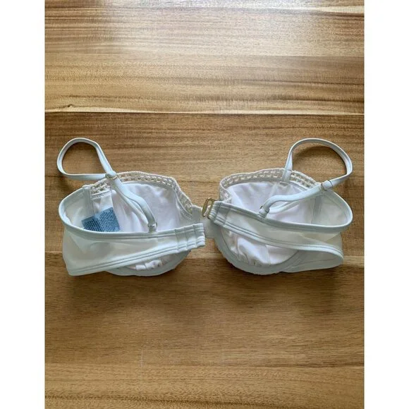 Shade & Shore Womens Crochet Lace Underwire Bra Adjustable Straps Size 36B - Picture 15 of 16